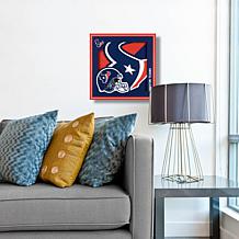 Officially Licensed NFL 3D Logo Series Wall Art - 12" x 12" - Texans