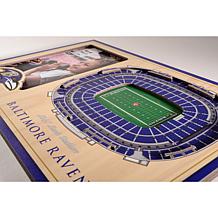 Officially Licensed NFL 3D StadiumViews Frame - Baltimore Ravens