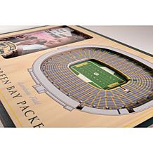 Officially Licensed NFL 3D StadiumViews Frame - Green Bay Packers