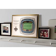 Officially Licensed NFL 5-Layer 3-D Wall Art - New Orleans Saints