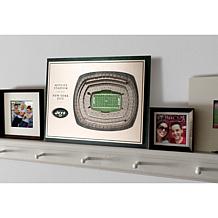 Officially Licensed NFL 5-Layer 3-D Wall Art - New York Jets