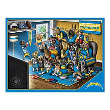 Officially Licensed NFL 500-piece Puzzle - A Real Nailbiter - Chargers