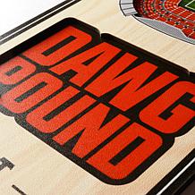 Officially Licensed NFL 6" x 19" 3-D Stadium Banner - Cleveland Bro...