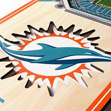 Officially Licensed NFL 6" x 19" 3-D Stadium Banner - Miami Dolphins