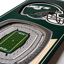 Officially Licensed NFL 6" x 19" 3-D Stadium Banner - New York Jets