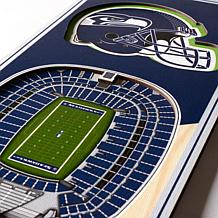 Officially Licensed NFL 6" x 19" 3-D Stadium Banner - Seattle Seahawks