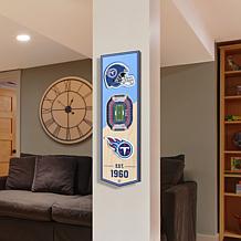 Officially Licensed NFL 6" x 19" 3-D Stadium Banner - Tennessee Titans