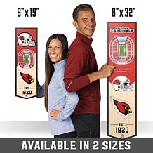 Officially Licensed NFL 6" x 19" 3D Stadium Banner - Arizona Cardinals