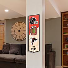 Officially Licensed NFL 6" x 19" 3D Stadium Banner - Atlanta Falcons