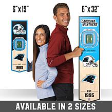 Officially Licensed NFL 6" x 19" 3D Stadium Banner - Carolina Panthers