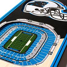 Officially Licensed NFL 6" x 19" 3D Stadium Banner - Carolina Panthers