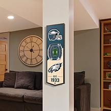 Officially Licensed NFL 6x19" 3-D Stadium Banner - Philadelphia Eagles