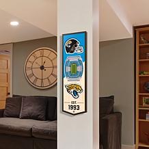 Officially Licensed NFL 6x19" 3D Stadium Banner - Jacksonville Jaguars
