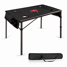 Officially Licensed NFL Black Portable Folding Travel Table - Bucs