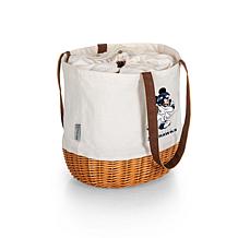 Officially Licensed NFL Canvas and Willow Basket Tote -Mickey Seahawks