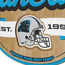 Officially Licensed NFL Carolina Panthers Fan Cave Sign