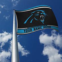 Officially Licensed NFL Carolina Panthers Personalized Banner Flag