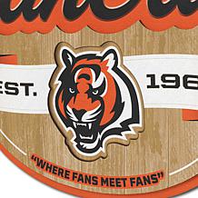 Officially Licensed NFL Cincinnati Bengals Fan Cave Sign