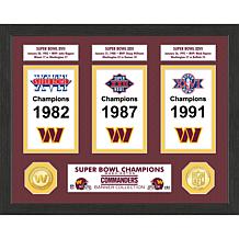Officially Licensed NFL Commanders Super Bowl Banner Photo Mint