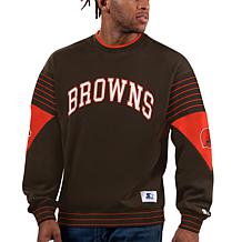 Women's Tommy Hilfiger Brown Cleveland Browns Heidi Raglan V-Neck Sweater Size: Medium