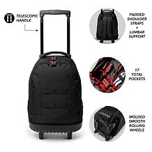 Officially Licensed NFL Dallas Cowboys 18" Premium Wheeled Toolbag