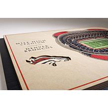 Officially Licensed NFL Denver Broncos 3D Wall Art - Mile High Stadium