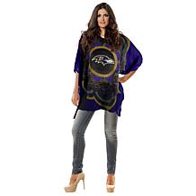 Officially Licensed NFL "Flower" Caftan - Baltimore Ravens