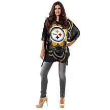Officially Licensed NFL "Flower" Caftan - Pittsburgh Steelers