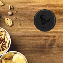 Officially Licensed NFL Houston Texans Black Personalized Coaster 4pk