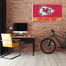 Officially Licensed NFL Kansas City Chiefs Personalized Banner Flag