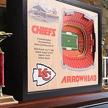 Officially Licensed NFL Kansas City Chiefs StadiumView 3D Wall Art