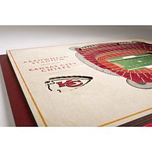 Officially Licensed NFL Kansas City Chiefs Wall Art -Arrowhead Stadium