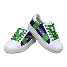 Officially Licensed NFL Lace-Up Sparkle Sneaker by Cuce Shoes