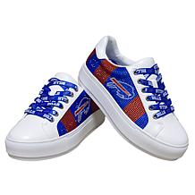 Officially Licensed NFL Lace-Up Sparkle Sneaker by Cuce Shoes