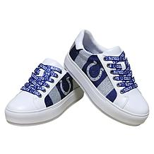 Officially Licensed NFL Lace-Up Sparkle Sneaker by Cuce Shoes