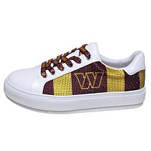 Officially Licensed NFL Lace-Up Sparkle Sneaker by Cuce Shoes