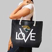 Officially Licensed NFL Love Tote - Jacksonville Jaguars