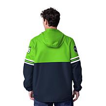 Officially Licensed NFL Men's Batter Up Hooded Pullover Jacket by Glll