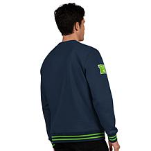 Officially Licensed NFL Men's Crew-Neck Fleece Pullover by Glll
