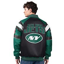 Officially Licensed NFL Men's Faux Leather Varsity Jacket by Glll