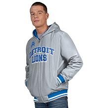 Officially Licensed NFL Men's Reversible Full-Zip Hooded Jacket