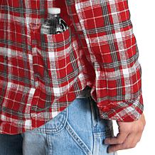 Officially Licensed NFL Men's Transitional Plaid Shirt Jacket by Glll