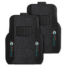 Officially Licensed NFL Miami Dolphins 21" x 27" Car Mat Set