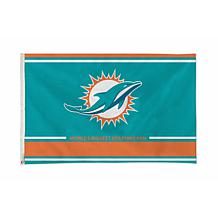 Officially Licensed NFL Miami Dolphins Personalized Banner Flag