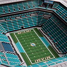 Officially Licensed NFL Miami Dolphins StadiumView 3D Wall Art