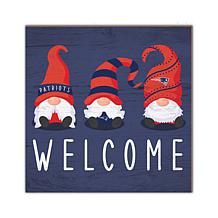 Officially Licensed NFL New England Patriots Welcome Gnomes Wall Decor