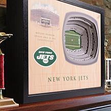 Officially Licensed NFL New York Jets 25-layer StadiumView 3D Wall Art