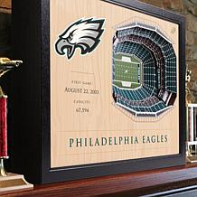Officially Licensed NFL Philadelphia Eagles StadiumView 3D Wall Art