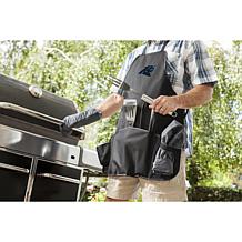 Officially Licensed NFL Picnic Time Apron Tote Pro Grill Set Panthers
