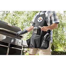 Officially Licensed NFL Picnic Time Apron Tote Pro Grill Set Steelers